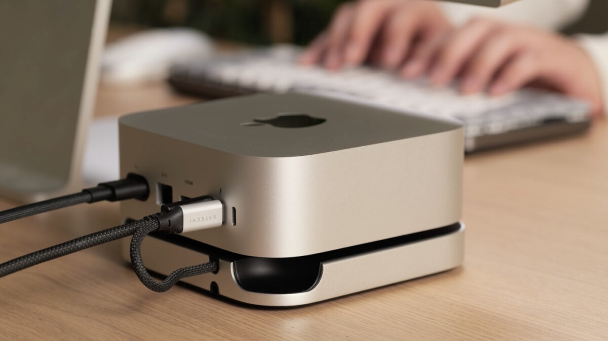 Satechi Hub Mac mini M4 Arriere