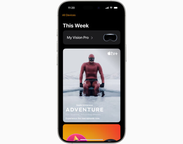 Image iOS 18.4 ajoute une application Apple Vision Pro pour iPhone