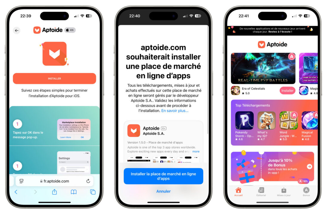 Aptoide Application iPhone