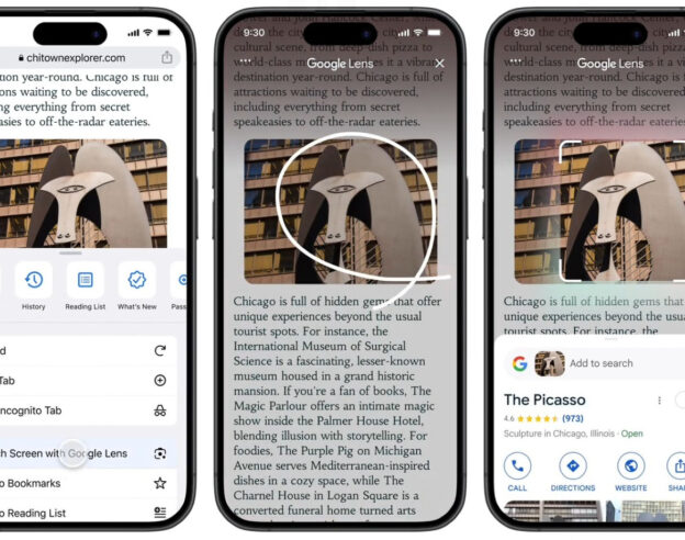 Image Google lance son équivalent de « Entourer pour chercher » sur iPhone