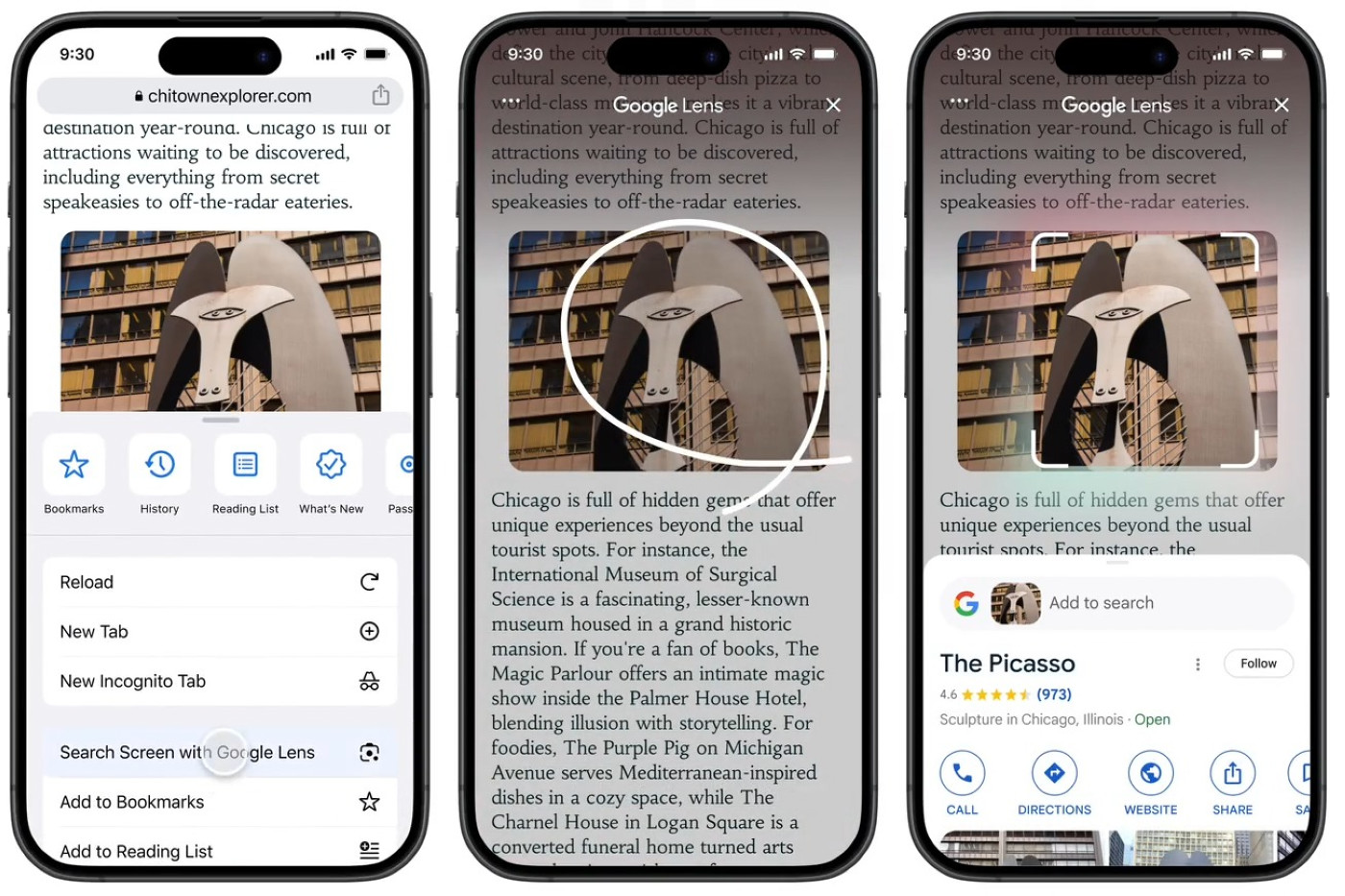 Google lance son équivalent de « Entourer pour chercher » sur iPhone