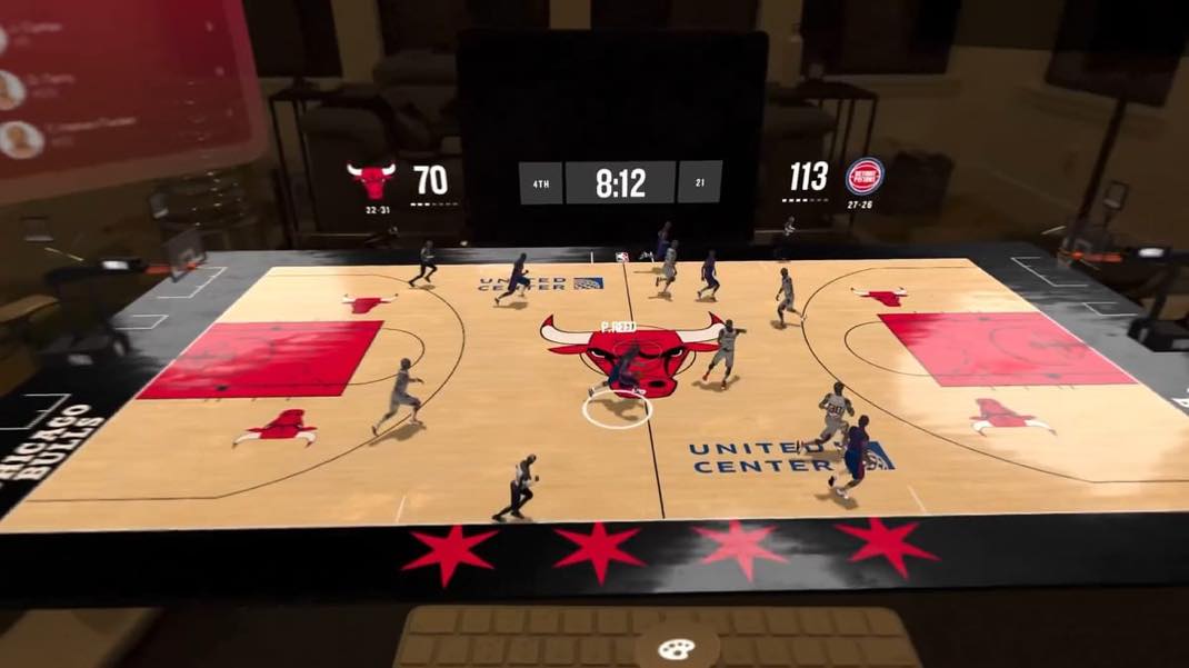 NBA Tabletop vision Pro