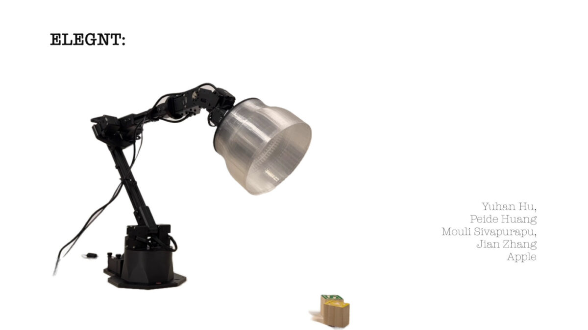 Prototype ELEGNT Robot Lampe Apple