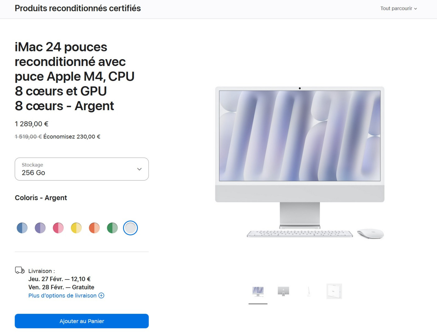 Apple se met à vendre les iMac M4 reconditionnés sur son refurb