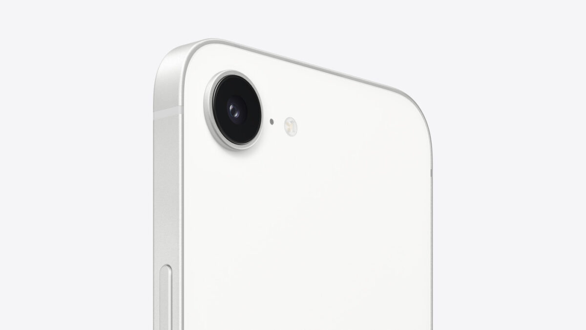 iPhone 16e Arriere Blanc Capteur Photo