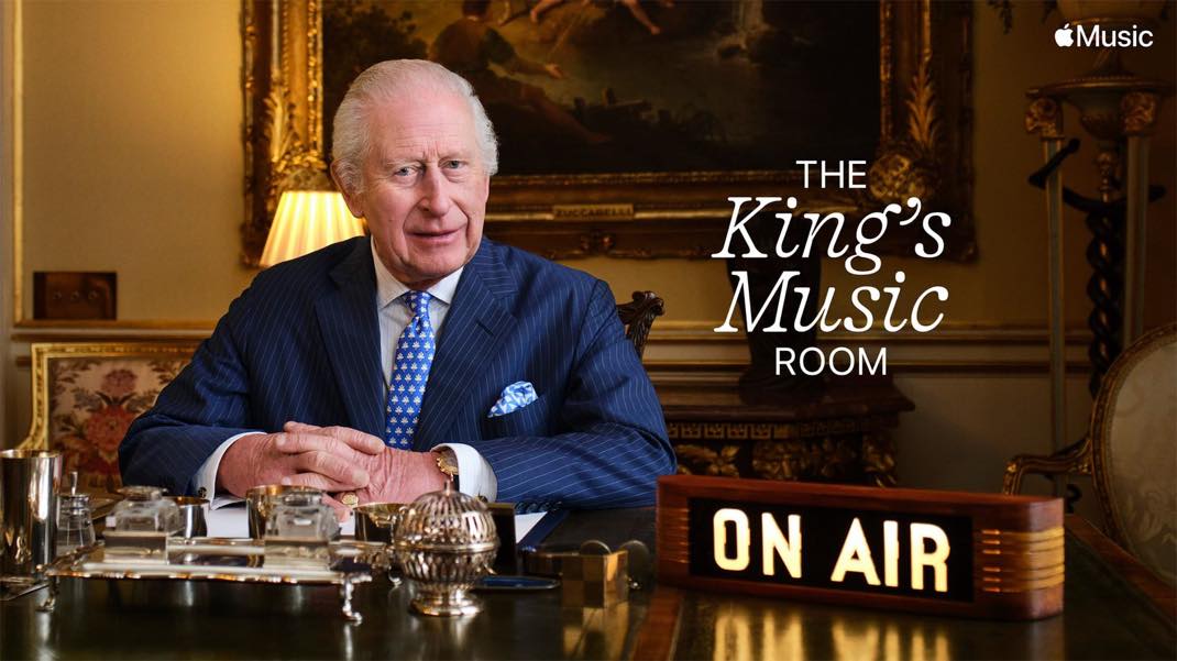 Apple Music : le Roi Charles III va proposer sa propre playlist sur le service de streaming musical d’Apple