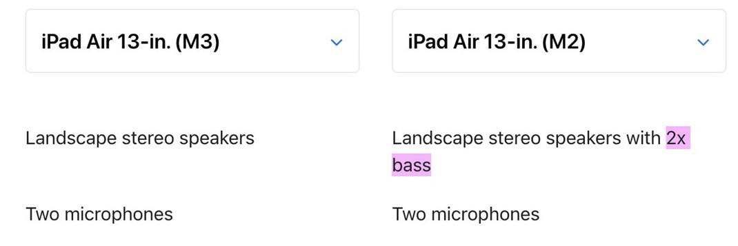 iPad Air M3 double bass