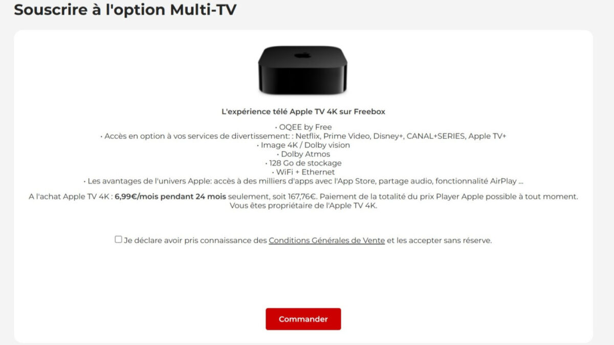 Apple TV 4K Freebox Multi-TV