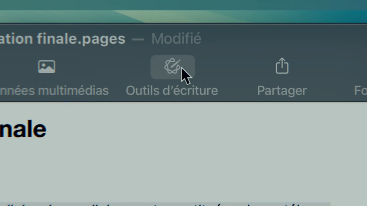 Apple Intelligence Outils Ecriture Mac