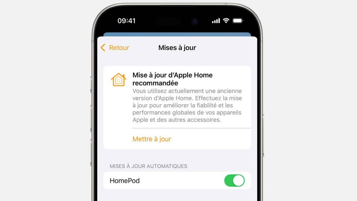 Apple Maison Mettre A Jour HomeKit