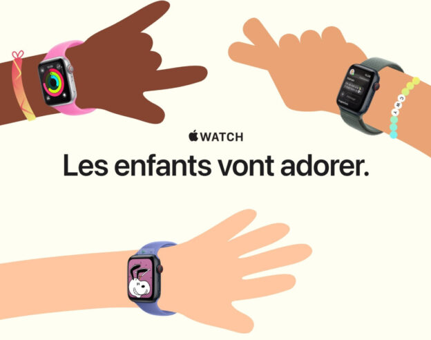 Image Apple montre l’intérêt de l’Apple Watch pour les enfants avec 3 publicités