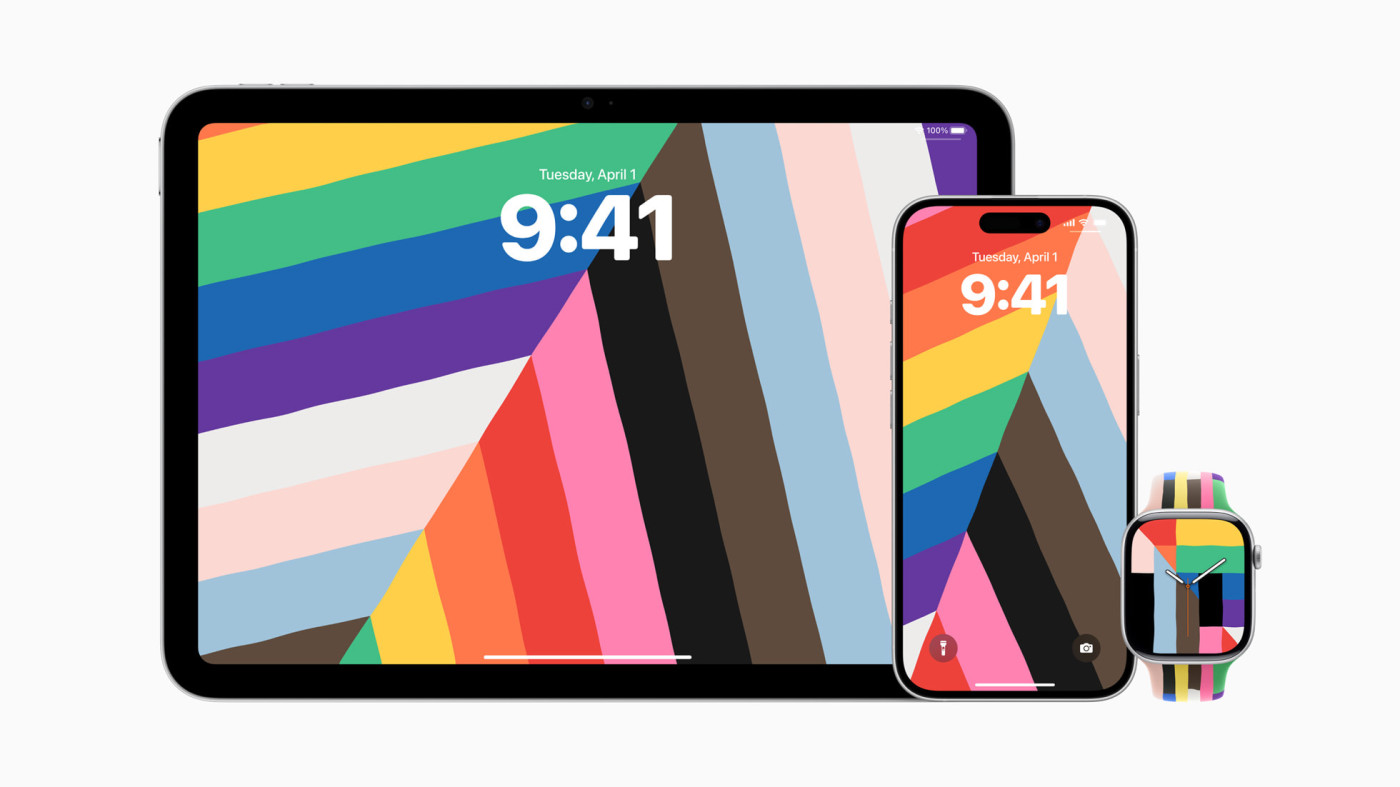 Apple dévoile le bracelet Pride 2025 pour l’Apple Watch et des fonds d’écran iPhone/iPad