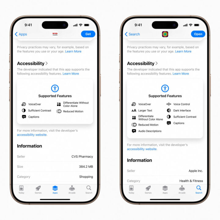 iOS 19 Accessibilite Etiquettes App Store