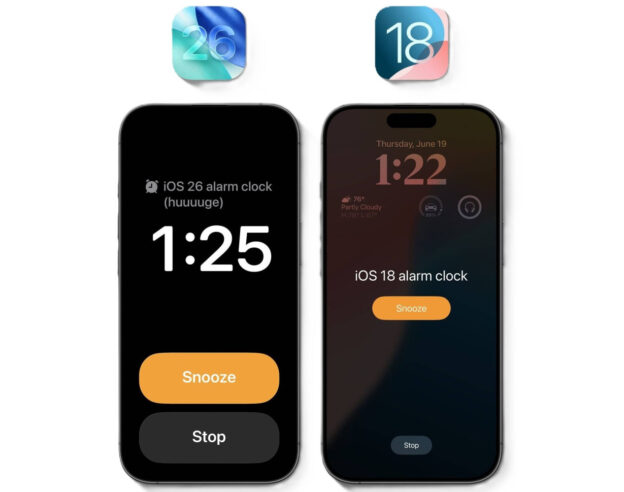 Image iOS 26 : la nouvelle interface de l’alarme surprend au vu d’une étude d’Apple