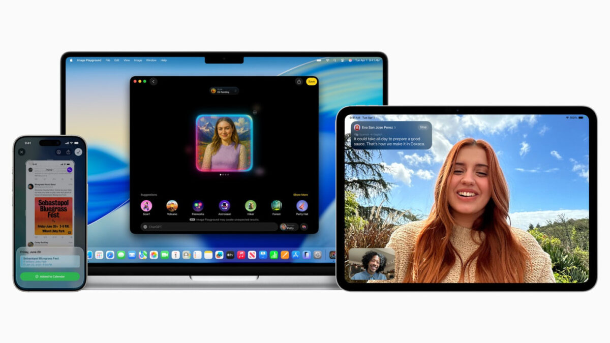 Apple Intelligence iPhone MacBook Pro iPad