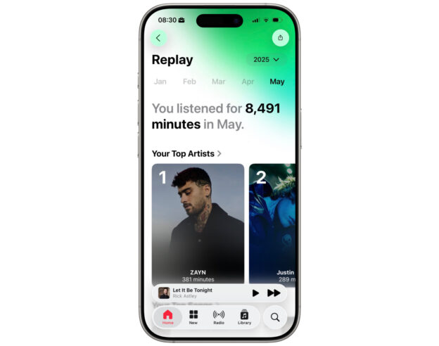 image de l'article Avec iOS 26, Apple Music Replay s’affiche nativement dans l’application