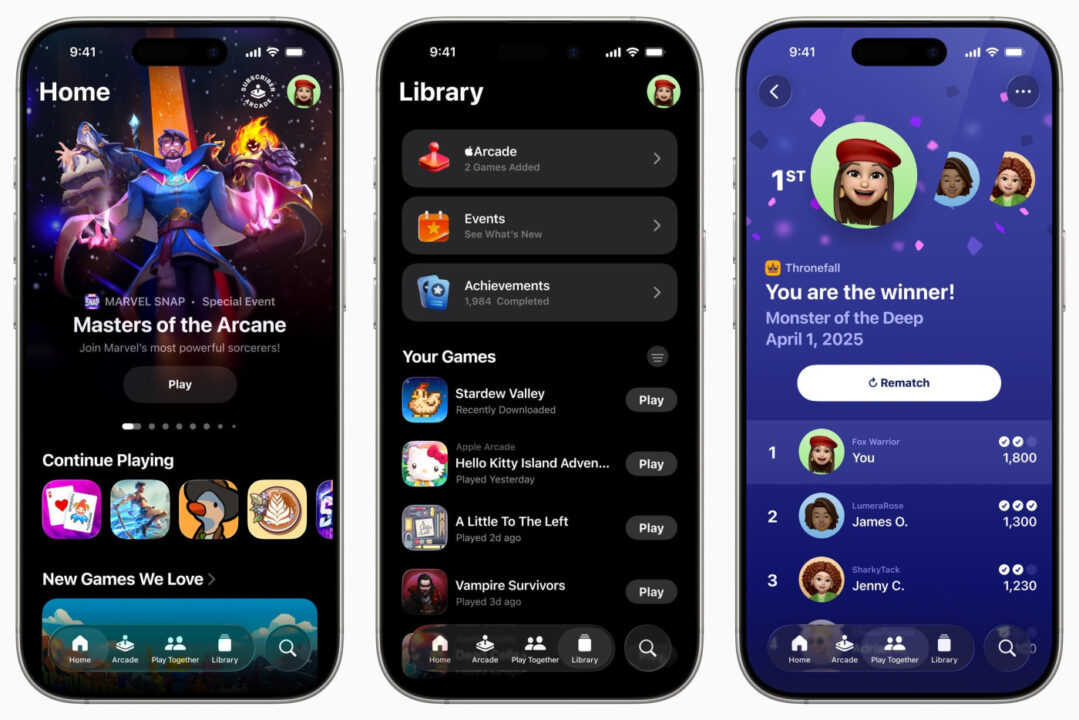 Jeux Games Application iPhone