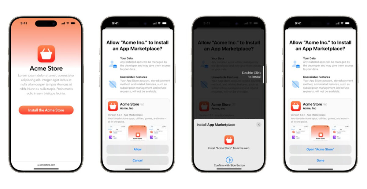 iOS 18.6 Installation Boutique Applications Tierces Web