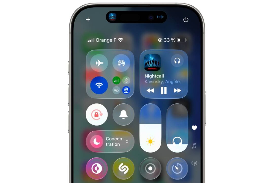 iOS 26 Beta 2 Centre de Controle