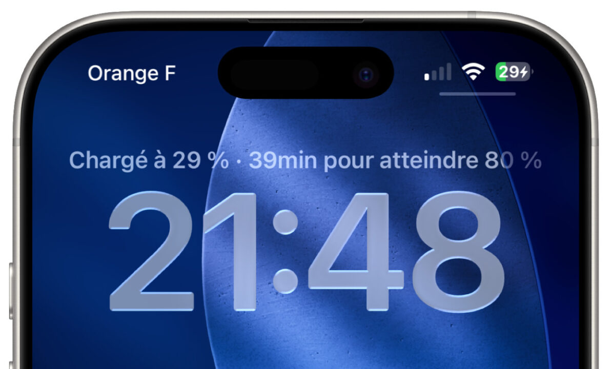 iOS 26 Beta 2 Temps de Charge Restant Francais
