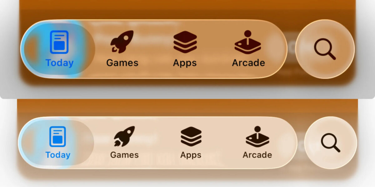 Interface Liquid Glass iOS 26 Beta 2 vs Beta 3