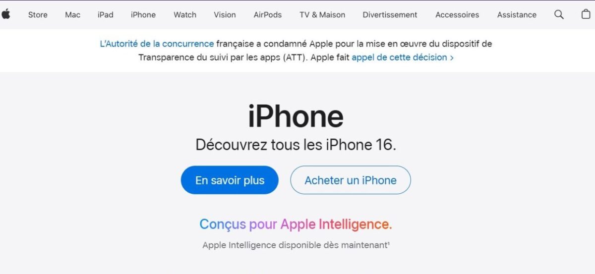 Site Apple France Condamnation ATT