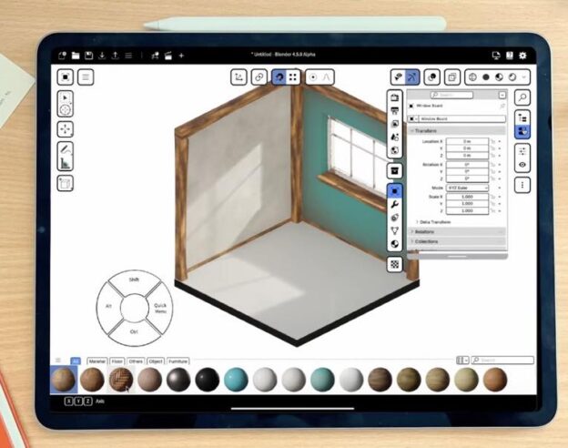 Image Blender : la version complète du logiciel de création 3D est en développement pour l’iPad Pro