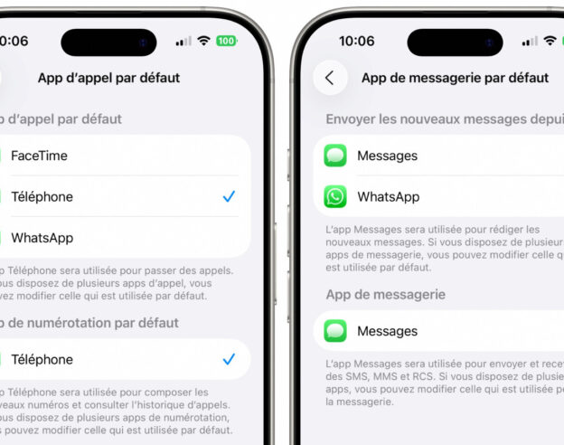 Image iOS 26 permet d’appeler et d’envoyer des SMS/MMS/RCS avec des applications tierces