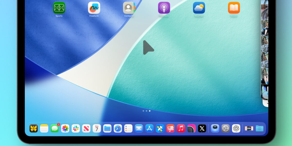 iPadOS 26 Beta 3 Curseur Souris Taille