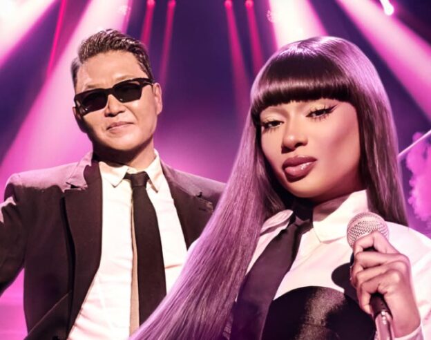 Image KPOPPED (Apple TV+) : premier trailer pour l’émission musicale de « battles » présentée par PSY et Megan Thee Stallion