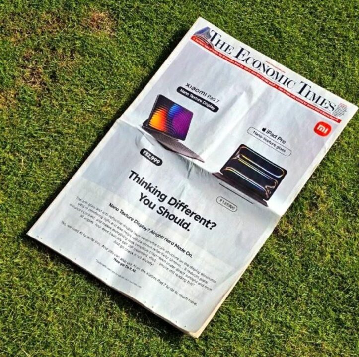 Xiaomi Publicite Comparant iPad