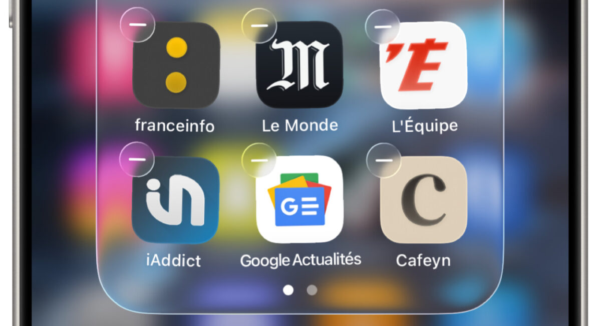 iOS 26 Beta 5 Bouton Supprimer Application