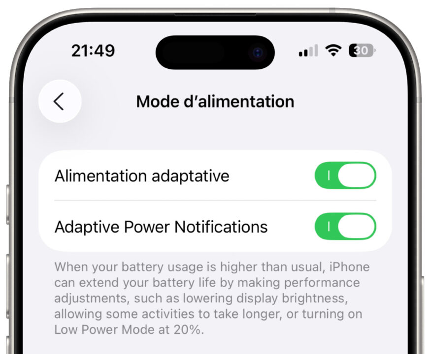 iOS 26 Beta 7 Alimentation Adaptative Notifications