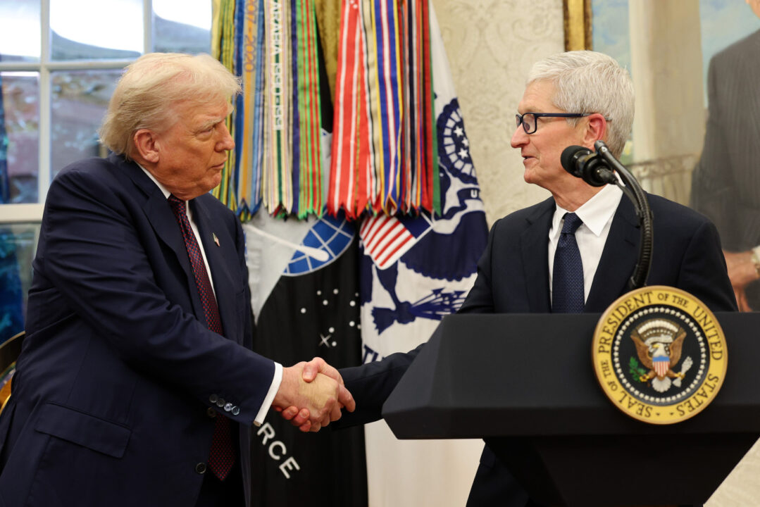Donald Trump Tim Cook Maison Blanche