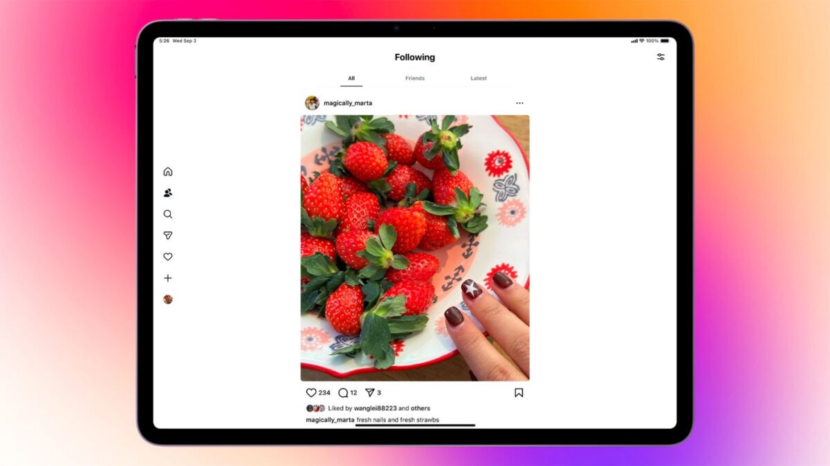 Instagram Application iPad