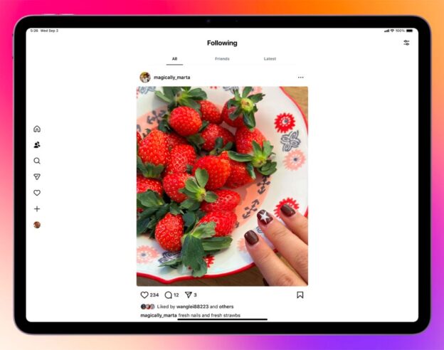Image Instagram change son app iPad pour se rapprocher de l&rsquo;iPhone