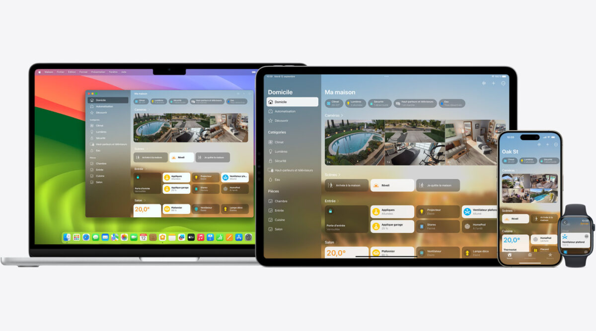 Maison Application Mac iPad iPhone Apple Watch