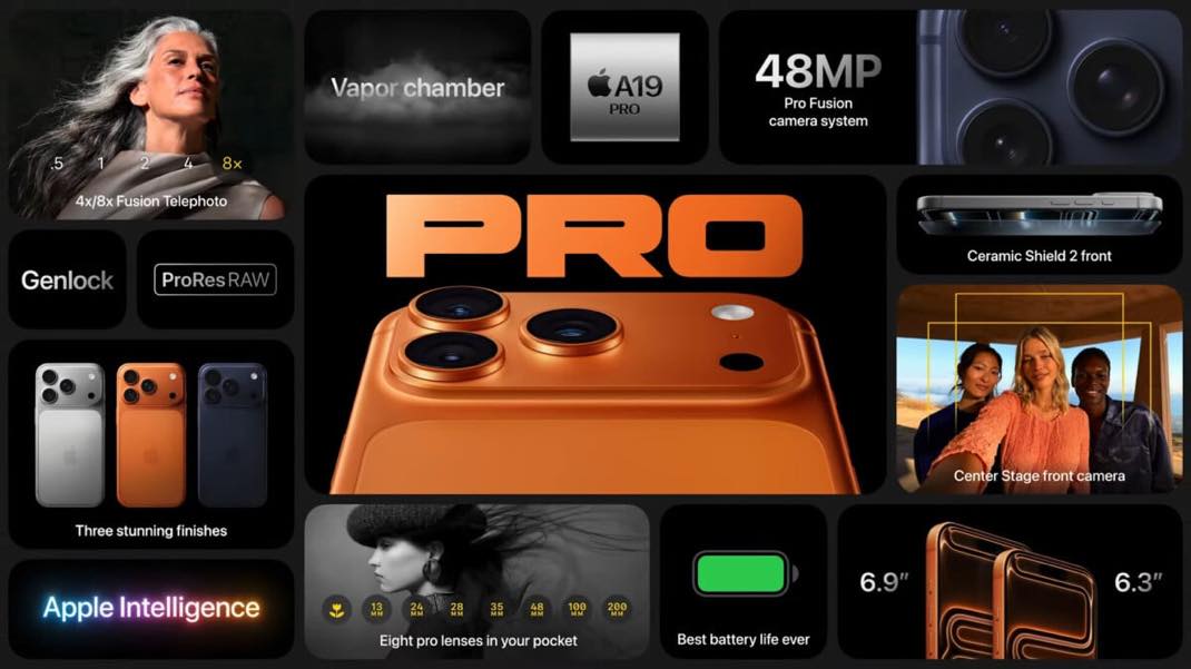 iPhone 17 Pro coloris orange