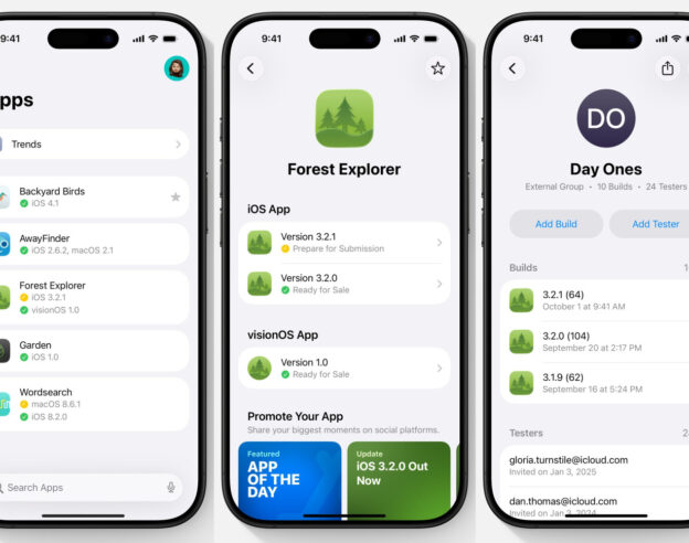 Image Apple met à jour son app App Store Connect pour le Liquid Glass d’iOS 26