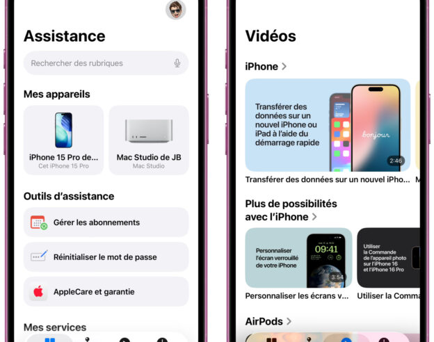 Image L’app Assistance Apple se met à jour pour iOS 26 et Liquid Glass
