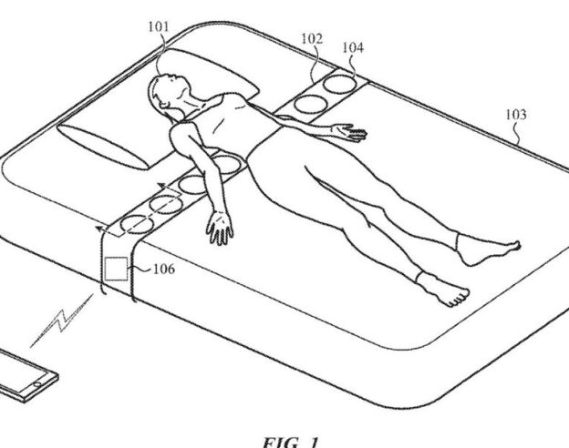 Image Brevet : Apple planche sur un « lit connecté » pour le suivi du cycle menstruel