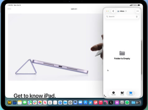 Image article iPadOS 26.1 bêta 2 rétablit la fonction Slide Over pour le multitâche