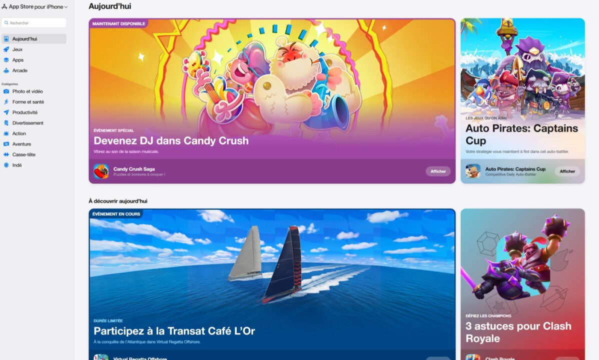 App Store Web Nouvelle Interface Novembre 2025