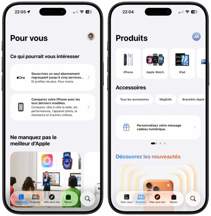 Apple Store Application iPhone Liquid Glass