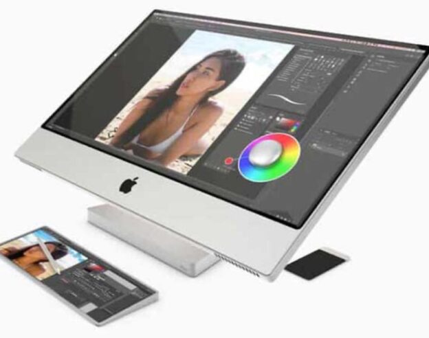 Image Brevet : Apple imagine un iMac hybride avec une interface réactive à l’inclinaison de l’écran