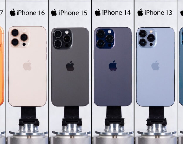 Image Une vidéo compare les performances des iPhone 17 vs 16 vs 15 vs 14 vs 13 vs 12