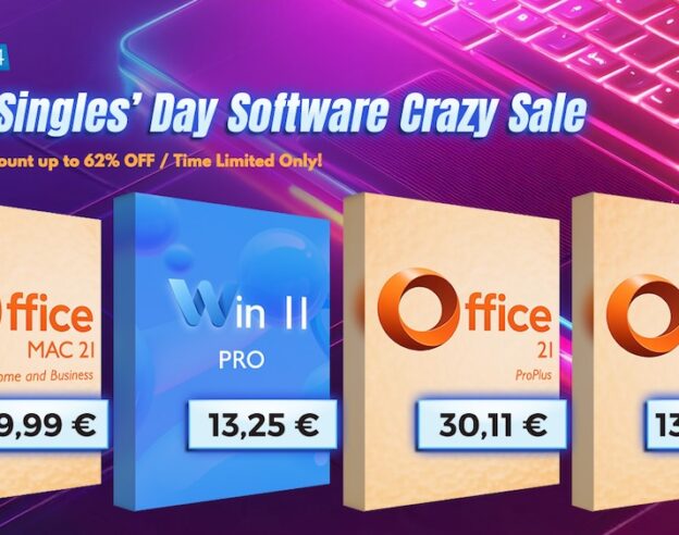 Image Singles’ Day : licence à vie MS Office pour Mac à 49,99€