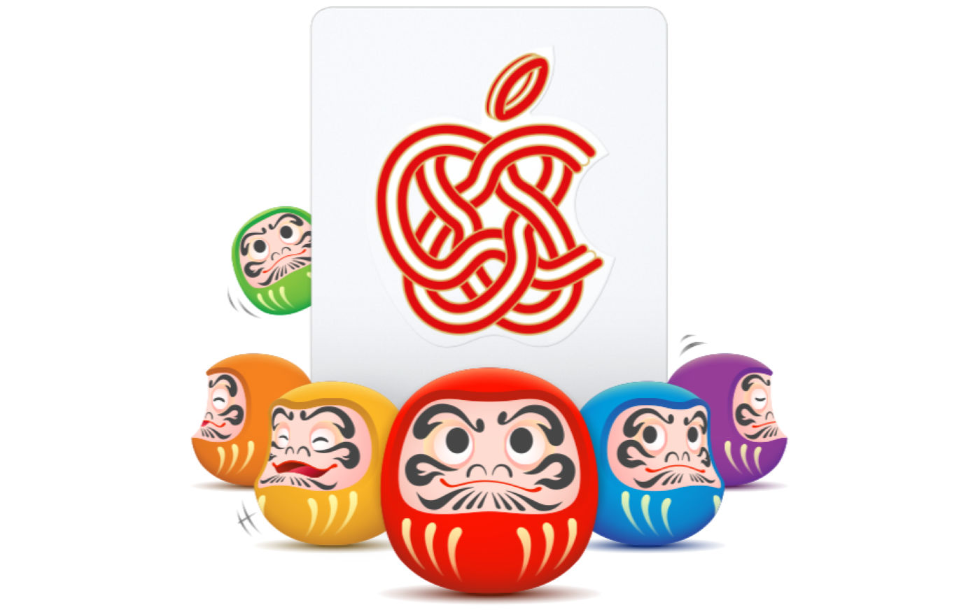 Apple Nouvel An 2026 Japon Daruma