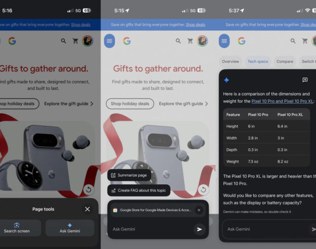 Image Chrome sur iPhone intègre maintenant l’IA Gemini de Google