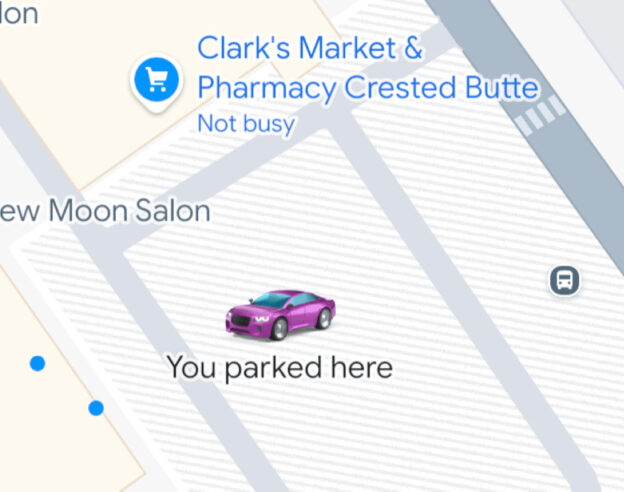 Image Google Maps enregistre automatiquement votre stationnement sur iPhone
